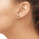 Black Sapphire 14K Gold Over Sterling Silver Earrings 0.42ctw