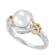 Freshwater Pearl and Diamond Accent Sterling Silver/14K Gold Over
Sterling Silver Love Knot Ring