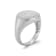 Satin Signet Ring In Sterling Silver