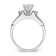 Rhodium Over 14K White Gold Lab Grown Diamond SI1/SI2, G H, Complete
Engagement Ring 0.70ctw