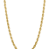 14k Yellow Gold 7mm Solid Diamond-Cut Rope 20 Inch Chain