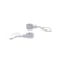 Blue Cubic Zirconia Platinum Over Silver December Birthstone Earrings 6.97ctw