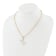 Gold Tone Sterling Silver 3-5.5mm Freshwater Cultured Pearl LETTER M
18-inch Necklace