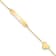 14K Yellow Gold Polished 5.5-inch Heart ID Bracelet