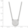 Rhodium Over Sterling Silver MLB LogoArt Seattle Mariners Pendant Necklace
