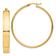 14k Yellow Gold 1 7/8" High Polished Hoop Earrings