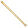 14k Yellow Gold and 14k White Gold 11.6mm Hand-Polished Fancy Link Bracelet