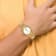 LogoArt University of North Carolina Pro Gold-tone Gents Watch