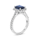 2.05ctw Sapphire and Diamond Ring in 14k White Gold