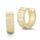 Bellissima Gold 14K Yellow Gold Diamond Cut Huggie Hoop Earrings