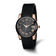 Charles Hubert Rose IP-plated Stainless Steel/Ceramic Black Dial Watch
