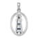 Rhodium Over Sterling Silver Oval Adventurine and Cubic Zirconia
Lighthouse Pendant