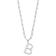Rhodium Over Sterling Silver 3-5.5mm Freshwater Cultured Pearl LETTER B
18-inch Necklace