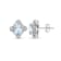 Sky Blue Topaz & Accent White Diamond Sterling Silver Earrings 1.00ctw