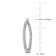 3.0ctw Created White Sapphire Hoop Earrings in Sterling Silver