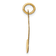 14k Yellow Gold Polished Musical Note Charm
