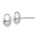 Rhodium Over 14k White Gold Polished 10mm Stud Earrings