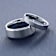 SHEFFIELD Flat Beveled Edges Tungsten Ring with Brushed Center 6mm
