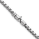 Rhodium Over Sterling Silver Polished 5.0mm Box 30 Inch Chain