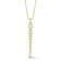 Rachel Zoe Pave CZ Fish Bone Pendant Necklace in 14K Gold Over Sterling Silver