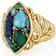 Mohave Turquoise Marquise Statement Ring In 18K Gold Over Sterling Silver