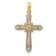 14K Yellow Gold 1/6ct. Diamond Filigree Cross Pendant