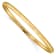 14K Yellow Gold Textured Flexible Bangle