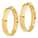14k Yellow Gold 1 11/16" High Polished Hoop Earrings