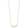 14K Yellow Gold and White Rhodium-plated Polished and Diamond-cut Bar Necklace