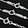 Mixed Chain Necklace Set Of 3 In Sterling Silver