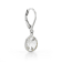 Round White Quartz Rhodium Over Sterling Silver Earrings 5.00ctw