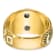 10K Two-Tone Yellow and White Gold Men's Textured and Enameled Masonic
Blue Lodge Ring