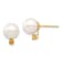 14K Yellow Gold 8-8.5mm White Round Freshwater Cultured Pearl Citrine
Post Earrings