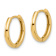14k Yellow Gold 9/16" Polished Hinged Hoop Earrings