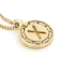 Cardano Initial X Pendant Necklace In 18K Gold Over Bronze