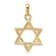 14k Yellow Gold Star of David Pendant