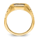10K Yellow Gold Textured with Enamel and Lab Created Sapphire Blue Lodge
Masonic Ring