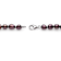 Mahogany Cultured Freshwater Pearl Rhodium Over Sterling Silver 17.5
Inch Strand
