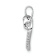 Rhodium Over 14k White Gold Diamond Heart Pendant