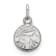 Rhodium Over Sterling Silver MLB Toronto Blue Jays LogoArt Circle Pendant
