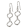 Sterling Silver Polished Fancy Twisted Dangle Earrings