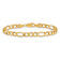 10k Yellow Gold 5.35mm Figaro Link Bracelet