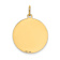 14k Yellow Gold Satin Chihuahua Disc Charm
