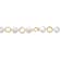 Pear Shape Pearl And CZ Chain Bracelet In 14K Gold Over Sterling Silver