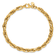 14k Yellow Gold 5mm Polished Fancy Link Bracelet