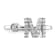 Rhodium Over 14K White Gold Lab Grown Diamond VS/SI GH, Initial M
Adjustable Ring