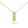 Natural Yellow Citrine 14K Yellow Gold Over Sterling Silver Pear Shape
Pendant with Chain