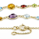 Multi-Gem 14k Yellow Gold 18" Necklace 18.15ctw