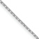 Rhodium Over 14k White Gold 1.2mm Solid Diamond-cut Cable 14 Inch Chain