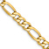 14k Yellow Gold 6.25mm Figaro Link 20 Inch Chain